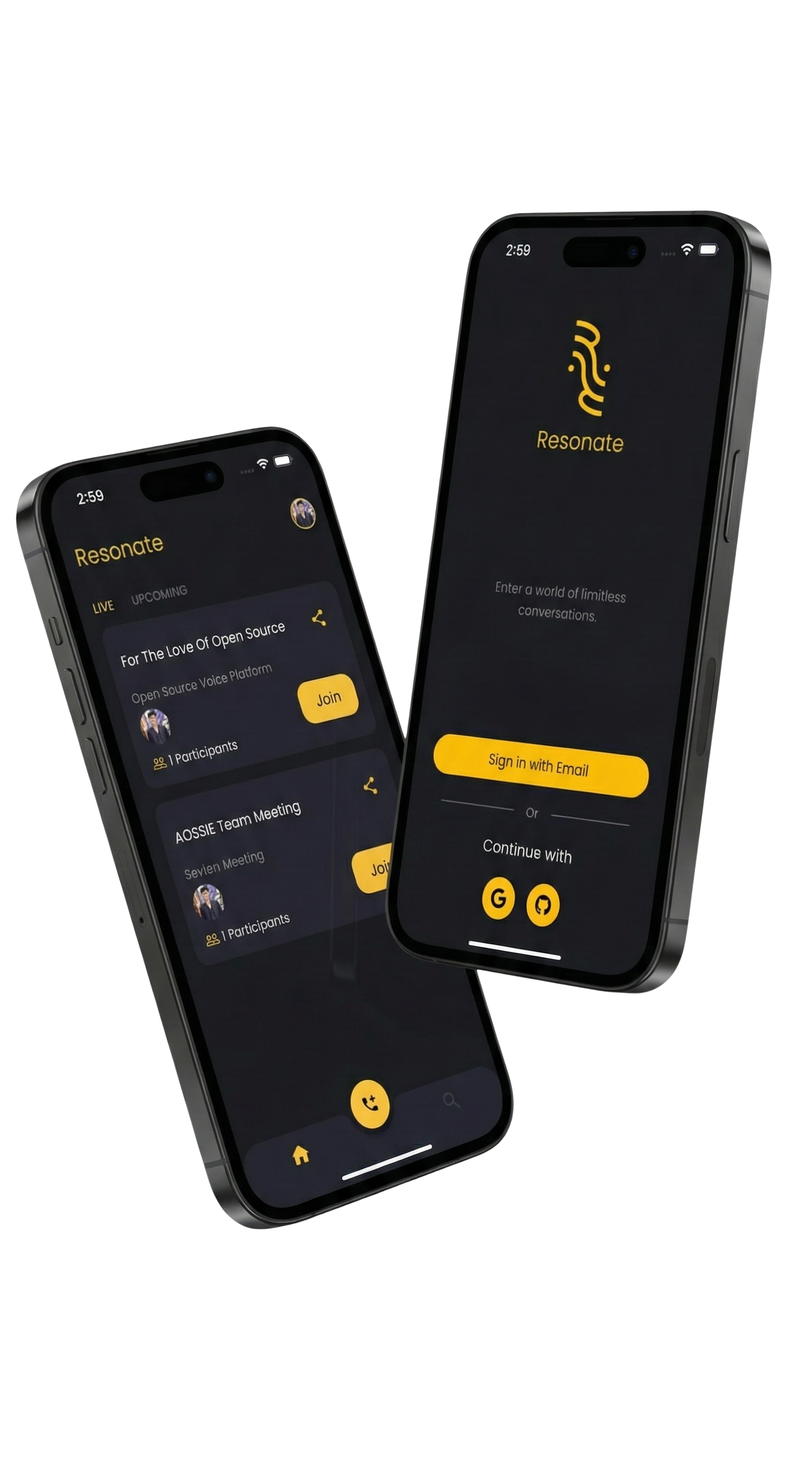 Resonate App on Phone
